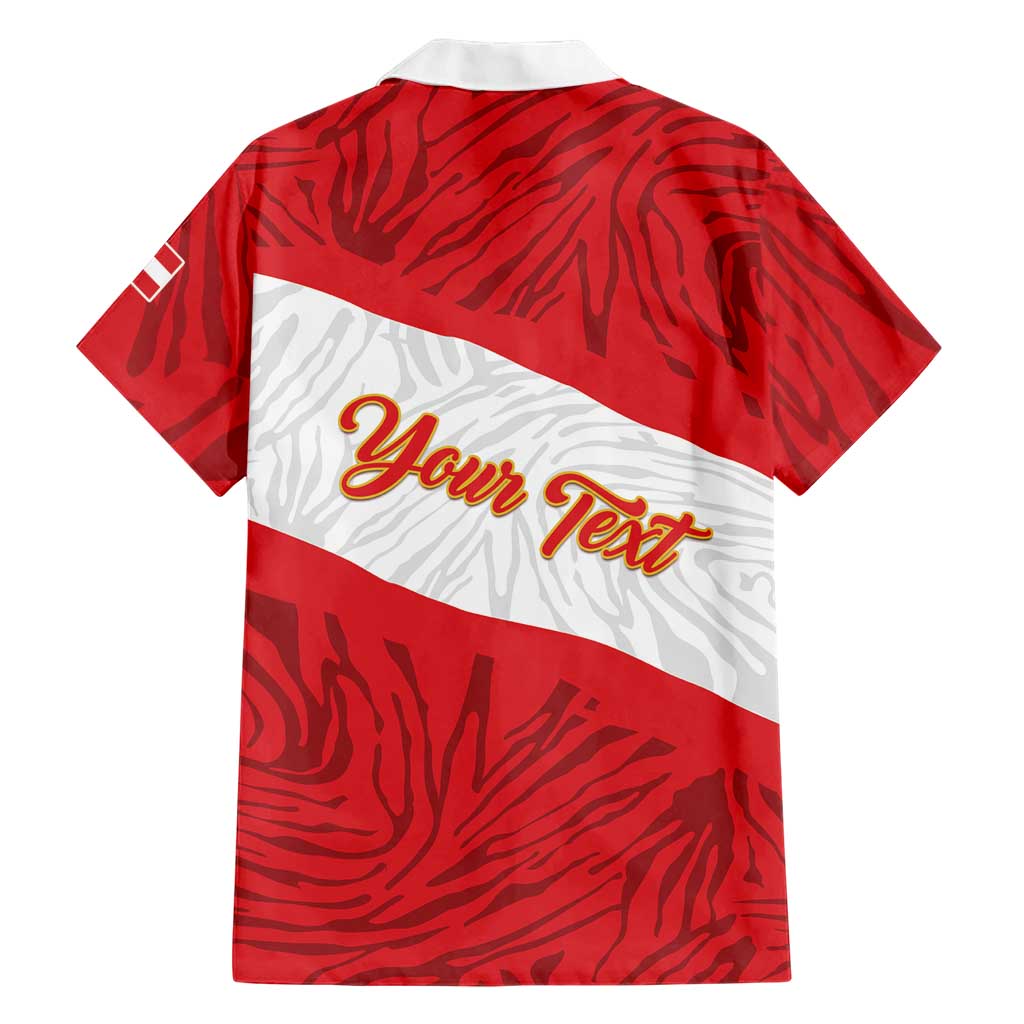 Personalized Peru Inti Hawaiian Shirt 1822 Flag Stylized