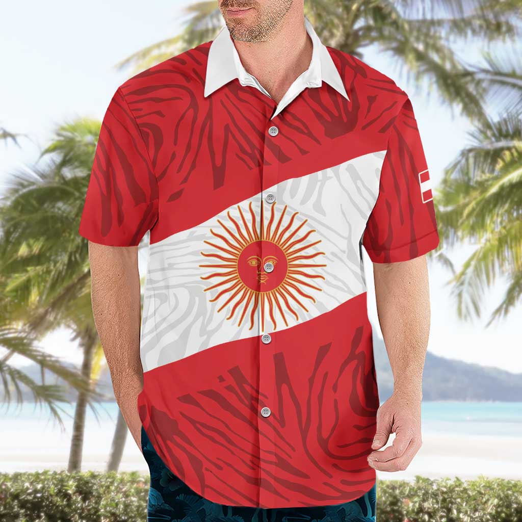 Personalized Peru Inti Hawaiian Shirt 1822 Flag Stylized