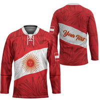 Personalized Peru Inti Hockey Jersey 1822 Flag Stylized