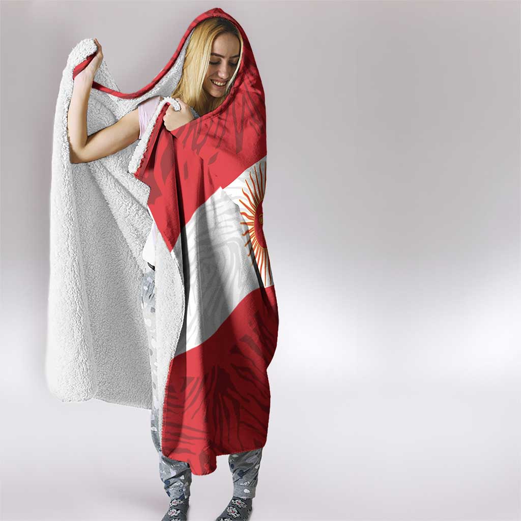 Peru Inti Hooded Blanket 1822 Flag Stylized