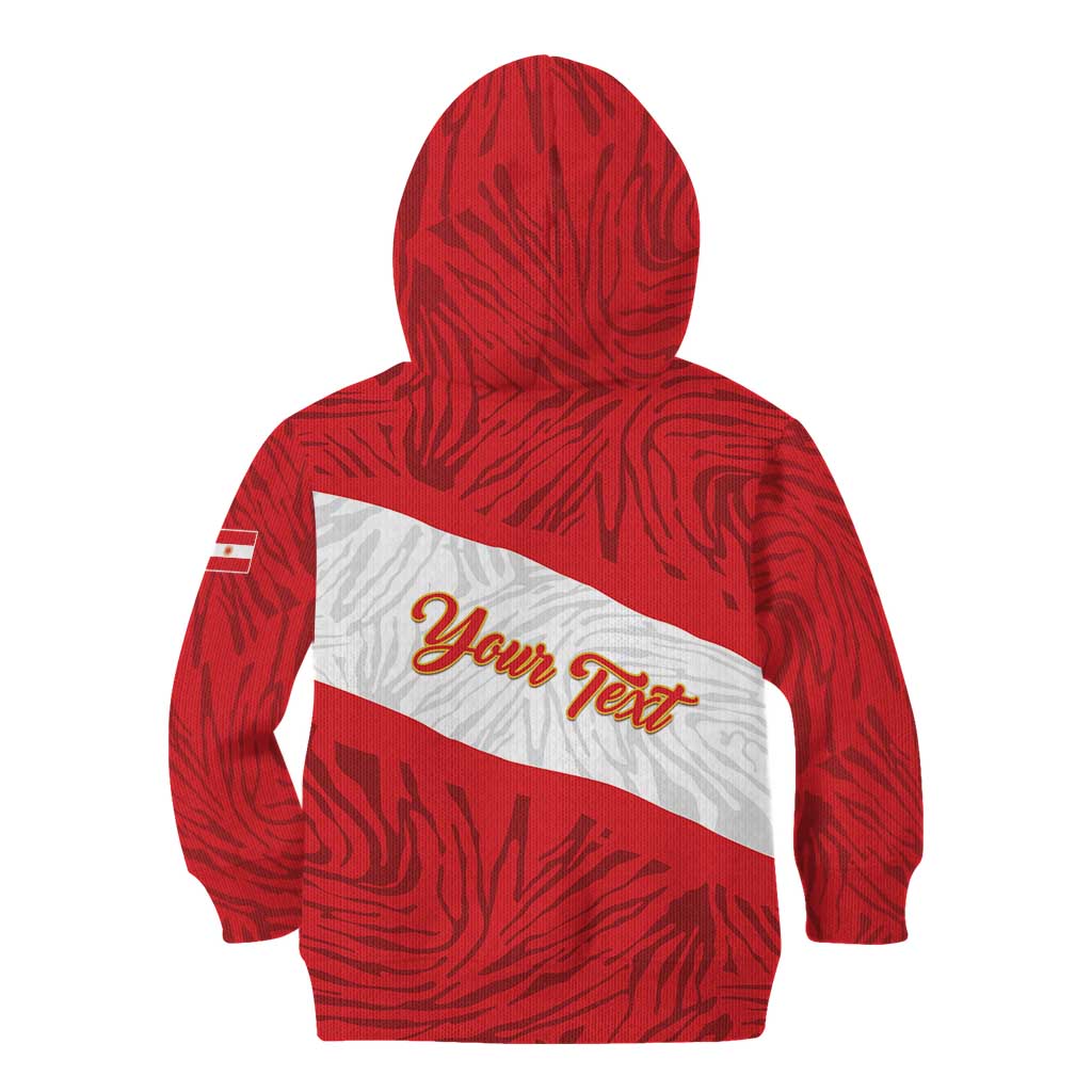 Personalized Peru Inti Kid Hoodie 1822 Flag Stylized