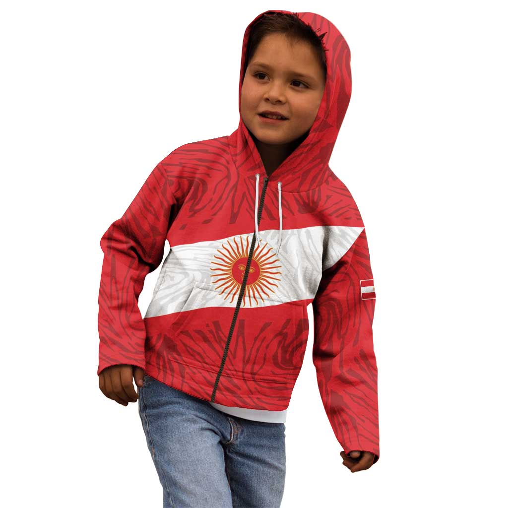 Personalized Peru Inti Kid Hoodie 1822 Flag Stylized