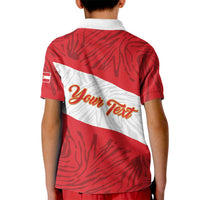 Personalized Peru Inti Kid Polo Shirt 1822 Flag Stylized
