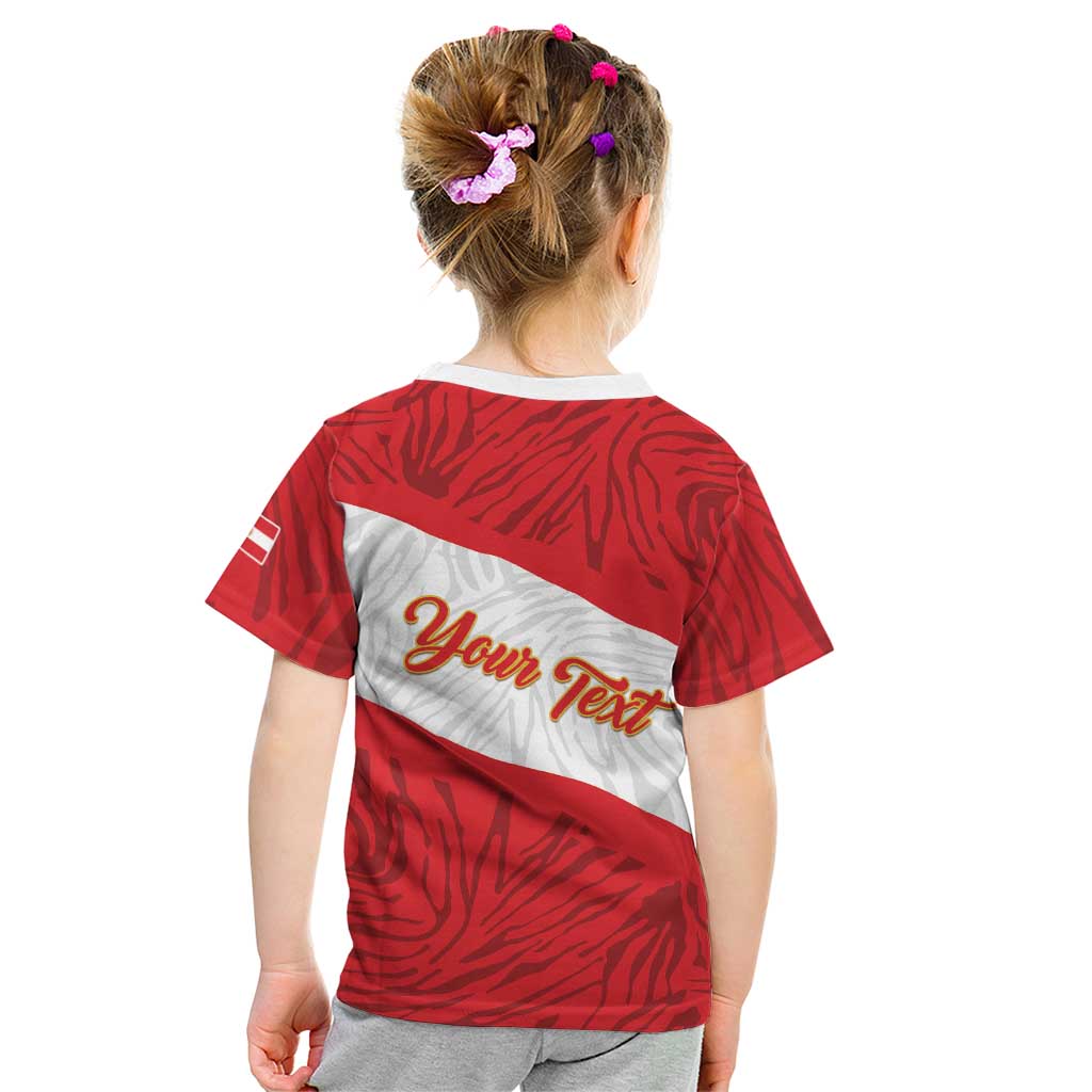 Personalized Peru Inti Kid T Shirt 1822 Flag Stylized