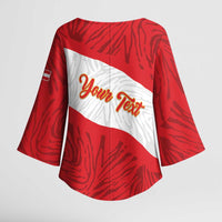 Personalized Peru Inti Kimono Sleeve Blouse 1822 Flag Stylized
