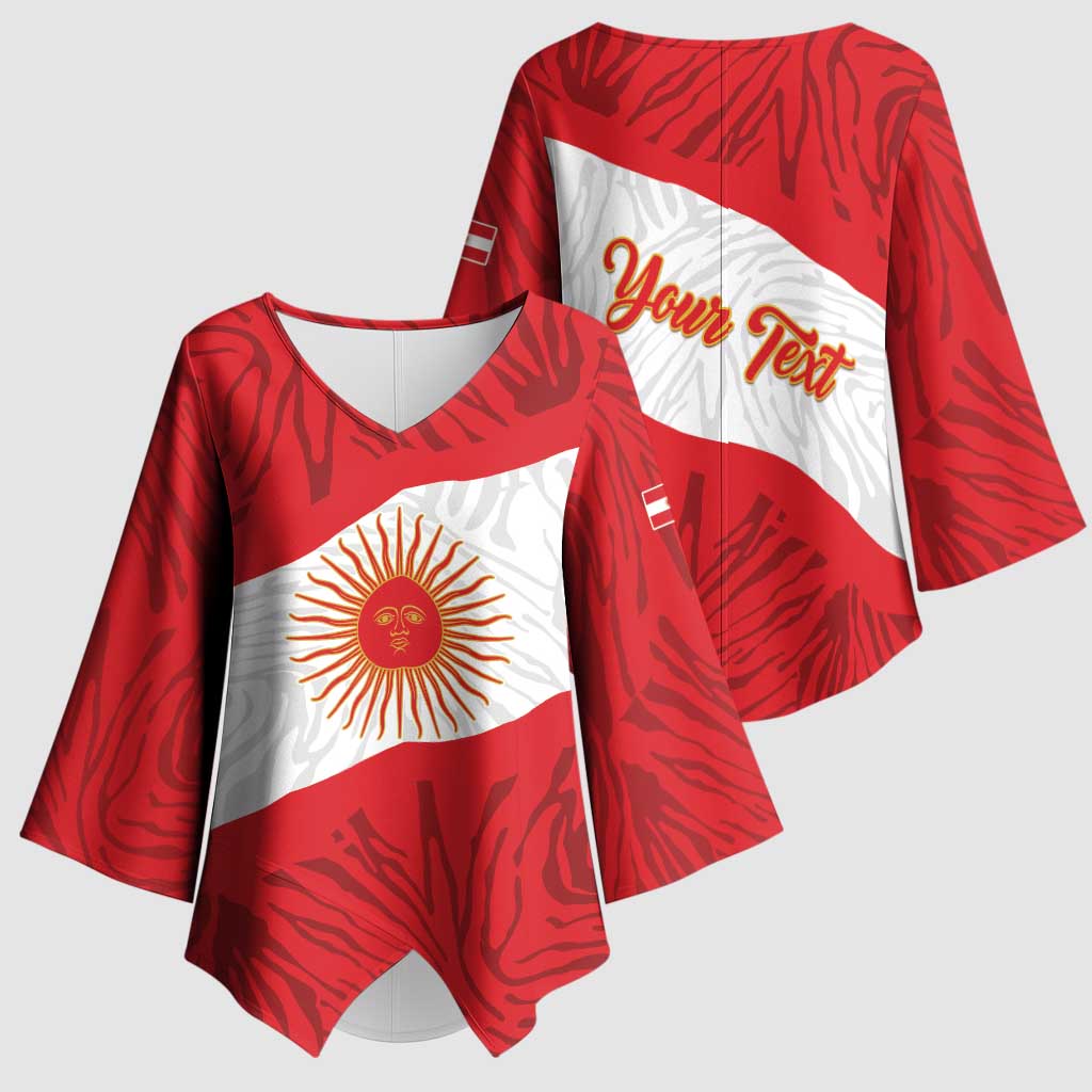 Personalized Peru Inti Kimono Sleeve Blouse 1822 Flag Stylized