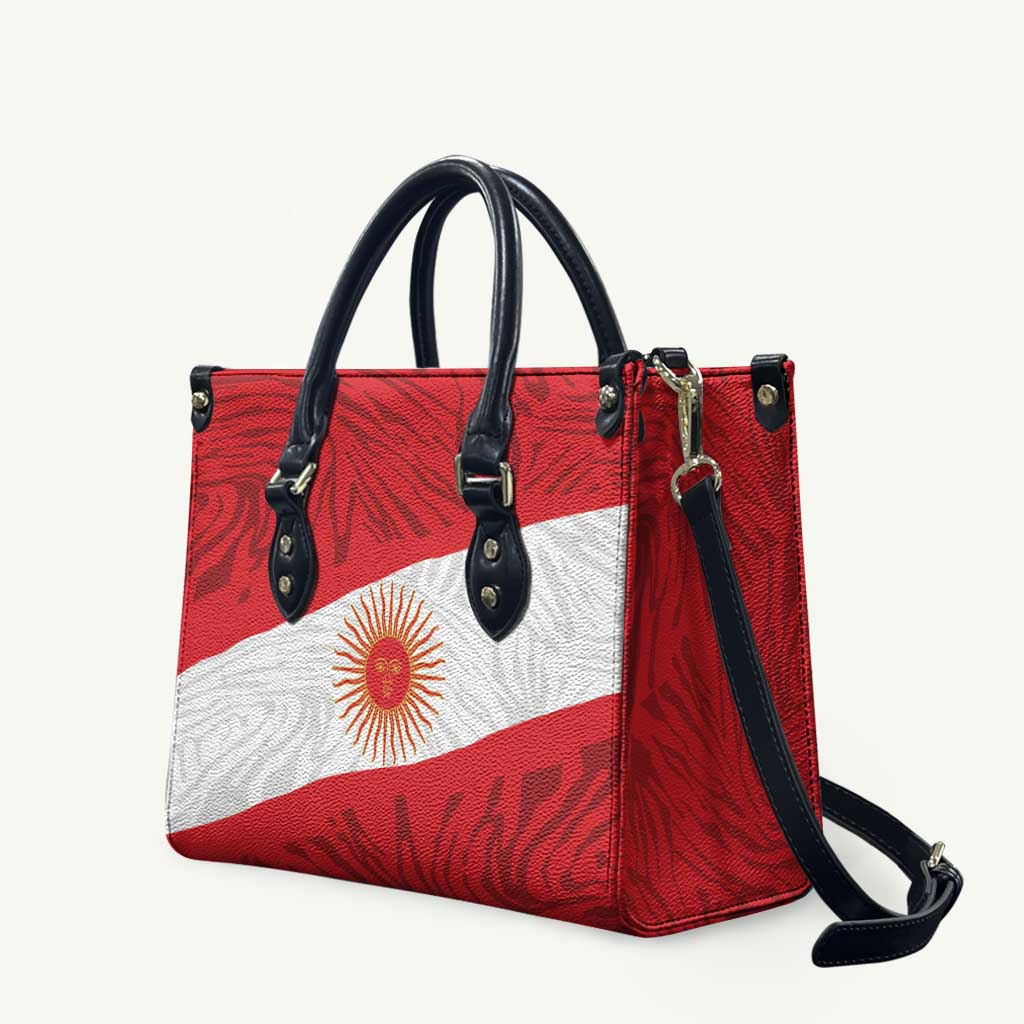 Peru Inti Leather Bag 1822 Flag Stylized