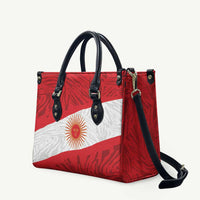 Peru Inti Leather Bag 1822 Flag Stylized