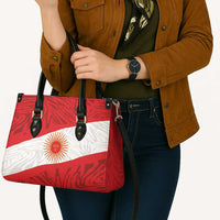 Peru Inti Leather Bag 1822 Flag Stylized