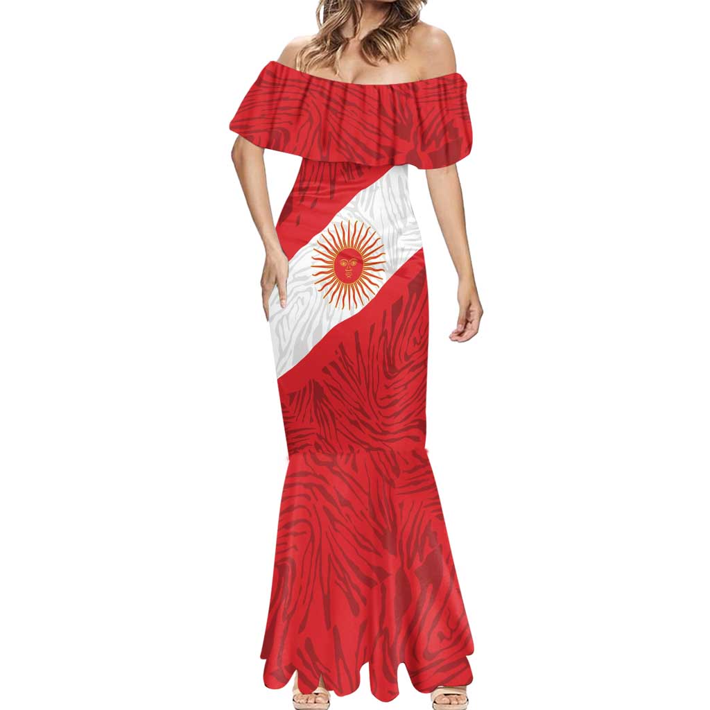 Personalized Peru Inti Mermaid Dress 1822 Flag Stylized