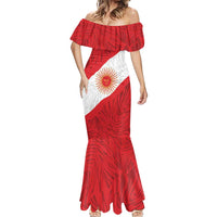 Personalized Peru Inti Mermaid Dress 1822 Flag Stylized