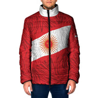 Personalized Peru Inti Padded Jacket 1822 Flag Stylized