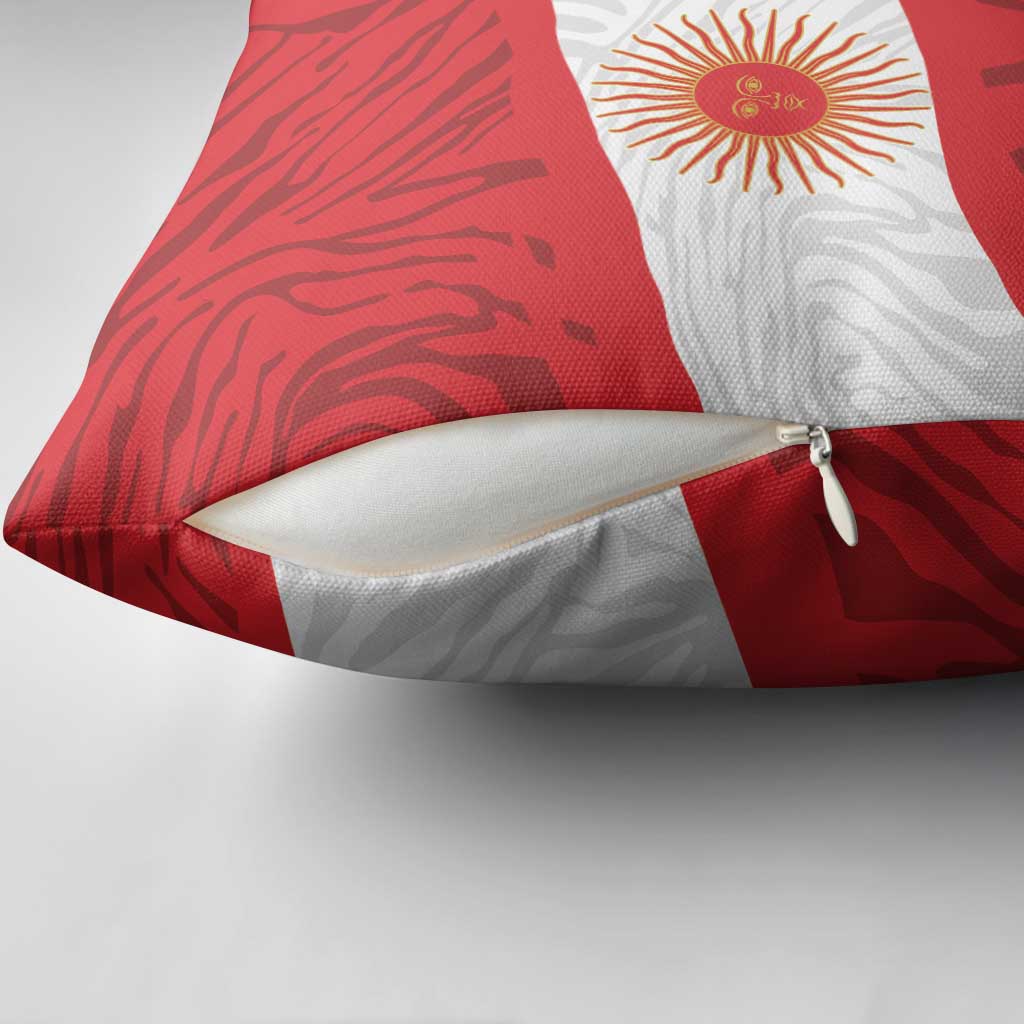 Peru Inti Pillow Cover 1822 Flag Stylized