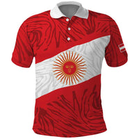 Personalized Peru Inti Polo Shirt 1822 Flag Stylized