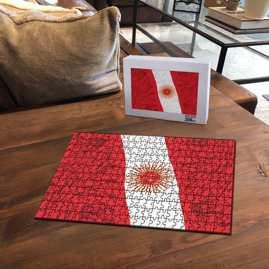 Peru Inti Puzzle 1822 Flag Stylized