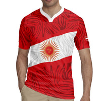 Personalized Peru Inti Rugby Jersey 1822 Flag Stylized