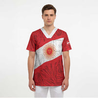 Personalized Peru Inti Scrub Top 1822 Flag Stylized