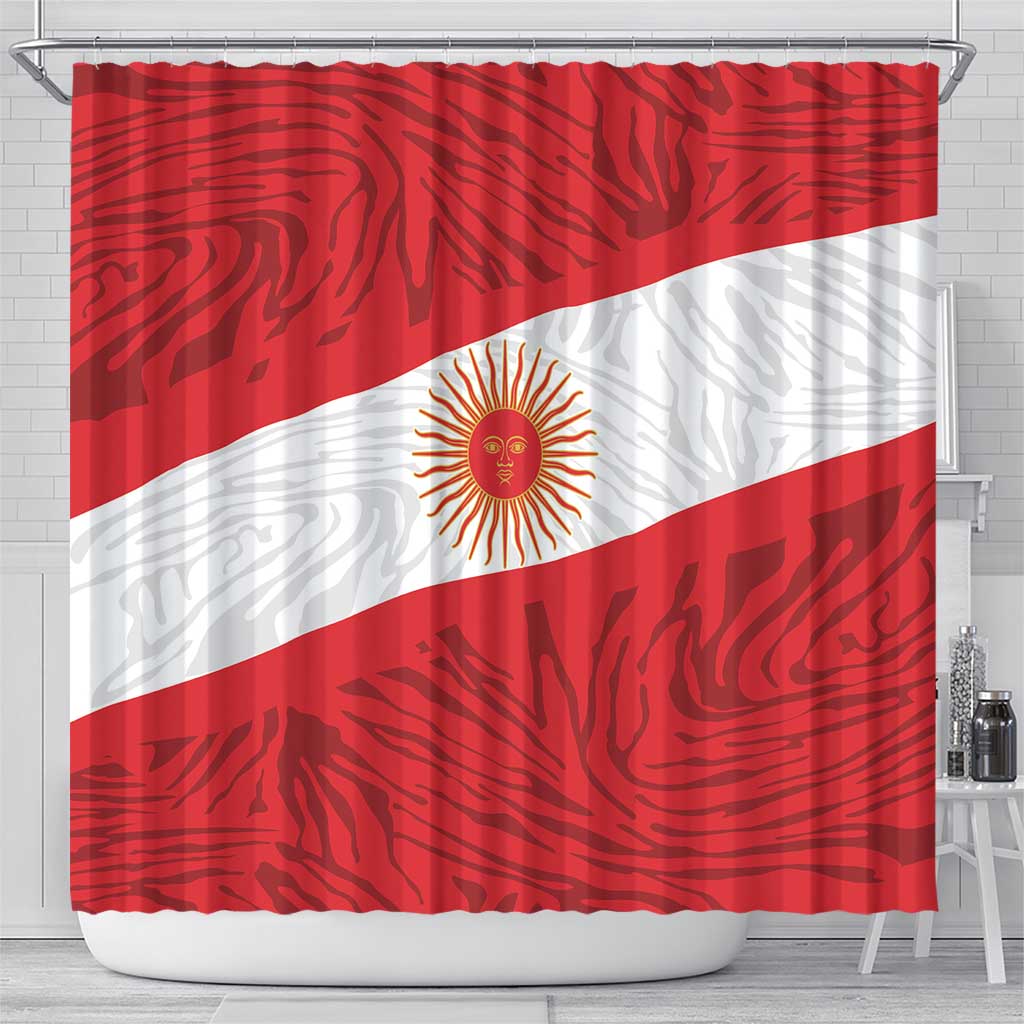 Peru Inti Shower Curtain 1822 Flag Stylized