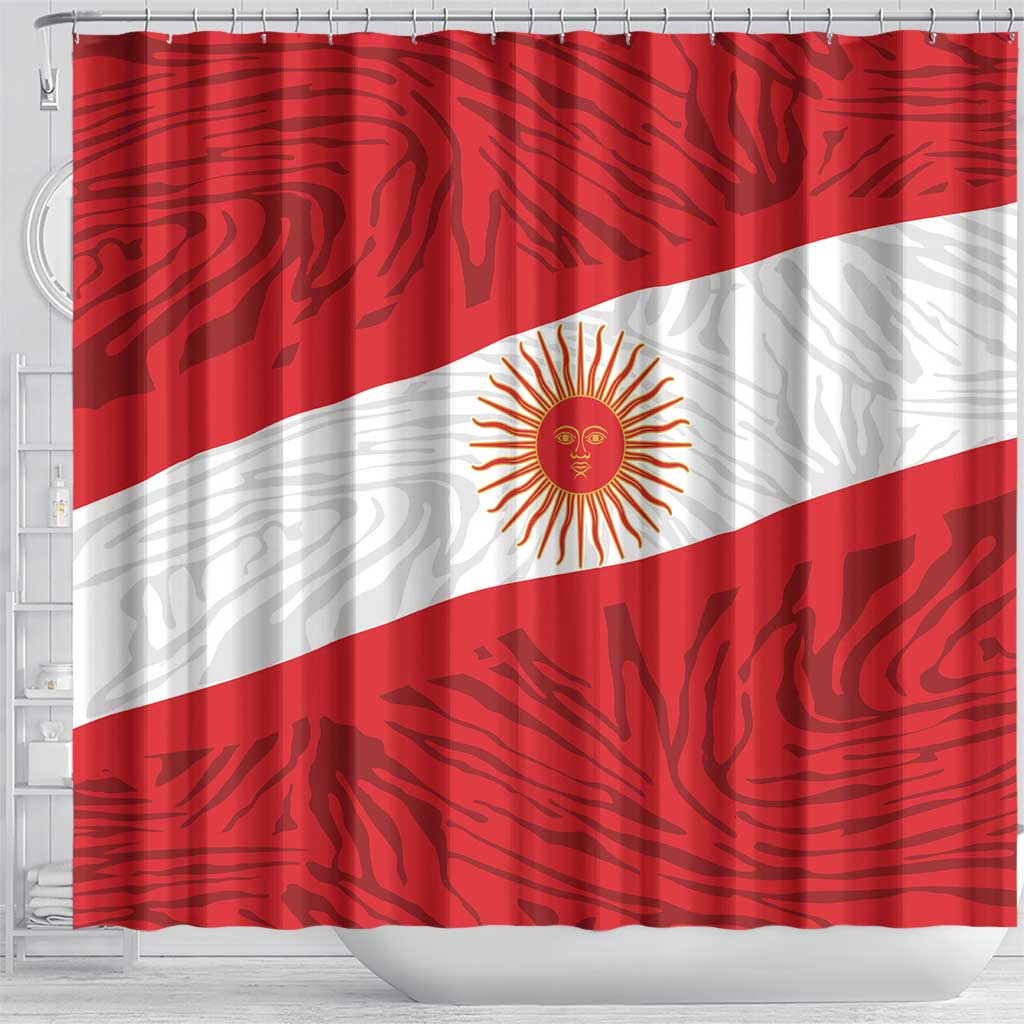 Peru Inti Shower Curtain 1822 Flag Stylized