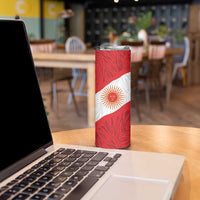 Personalized Peru Inti Skinny Tumbler 1822 Flag Stylized