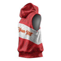 Personalized Peru Inti Sleeveless Hoodie 1822 Flag Stylized