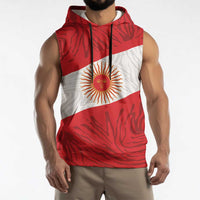 Personalized Peru Inti Sleeveless Hoodie 1822 Flag Stylized