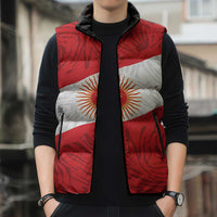 Personalized Peru Inti Sleeveless Puffer Jacket 1822 Flag Stylized