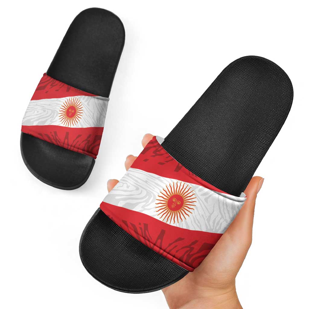 Peru Inti Slide Sandals 1822 Flag Stylized