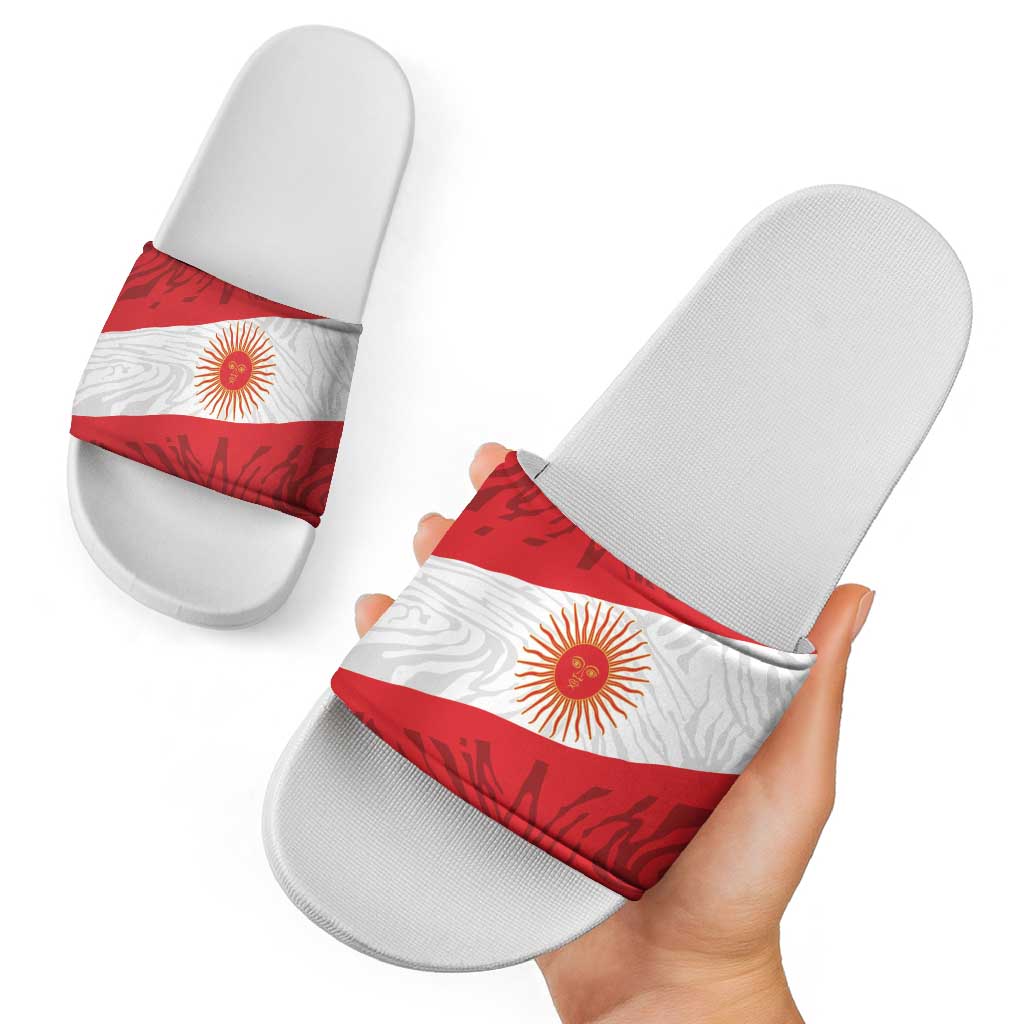 Peru Inti Slide Sandals 1822 Flag Stylized