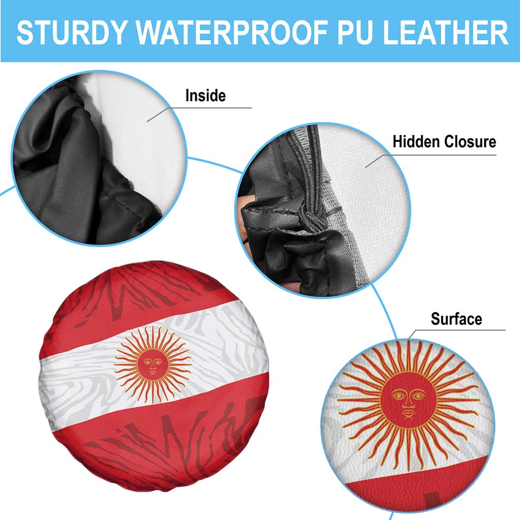 Peru Inti Spare Tire Cover 1822 Flag Stylized