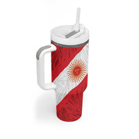 Personalized Peru Inti Tumbler With Handle 1822 Flag Stylized