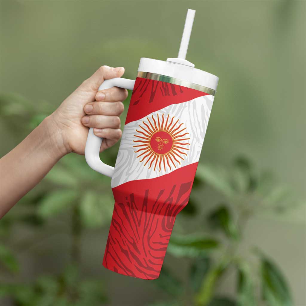 Personalized Peru Inti Tumbler With Handle 1822 Flag Stylized