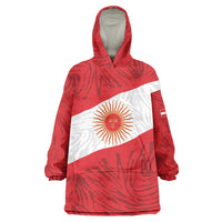 Personalized Peru Inti Wearable Blanket Hoodie 1822 Flag Stylized