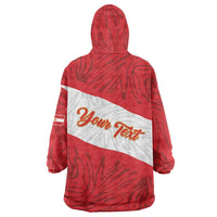 Personalized Peru Inti Wearable Blanket Hoodie 1822 Flag Stylized