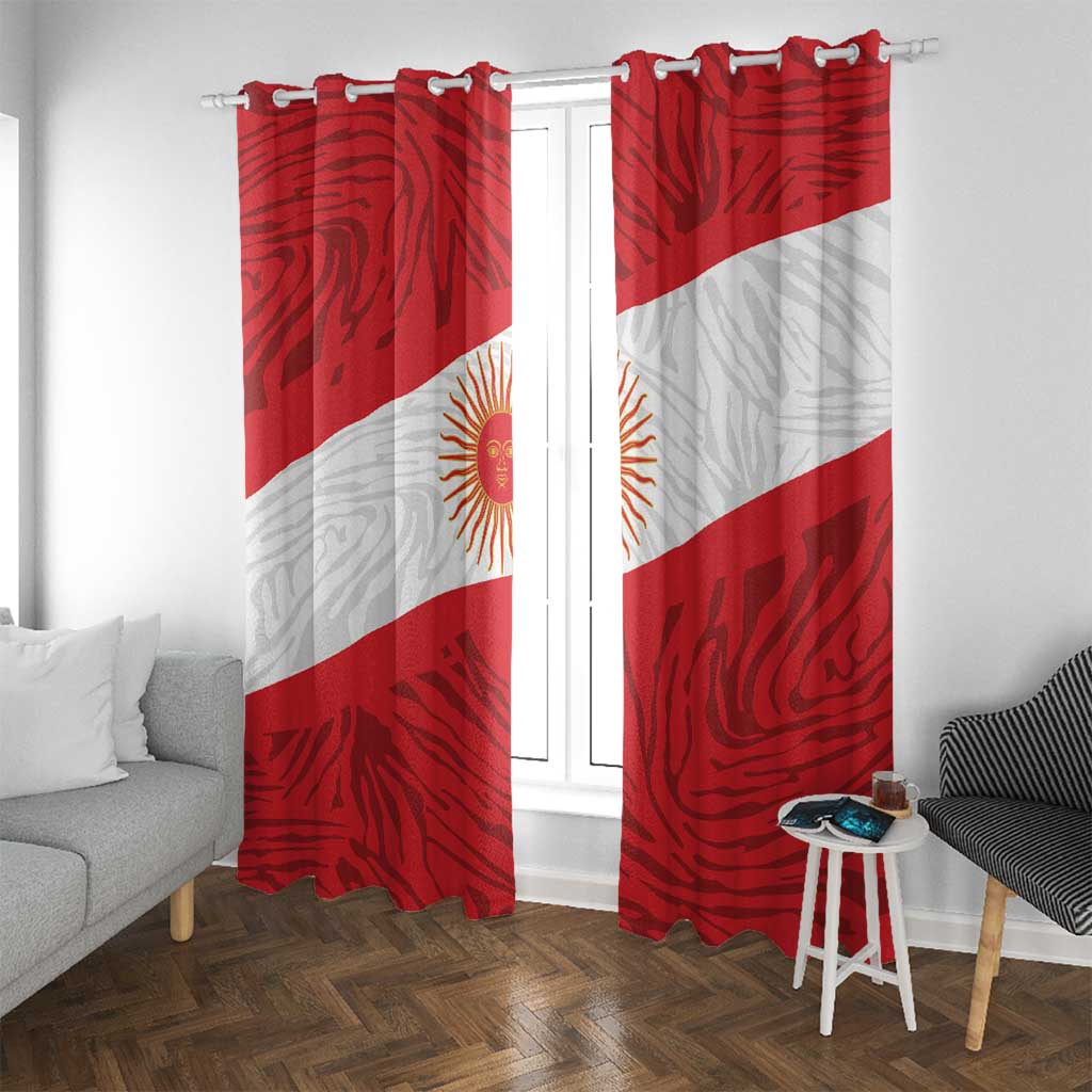 Peru Inti Window Curtain 1822 Flag Stylized