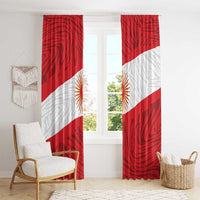 Peru Inti Window Curtain 1822 Flag Stylized