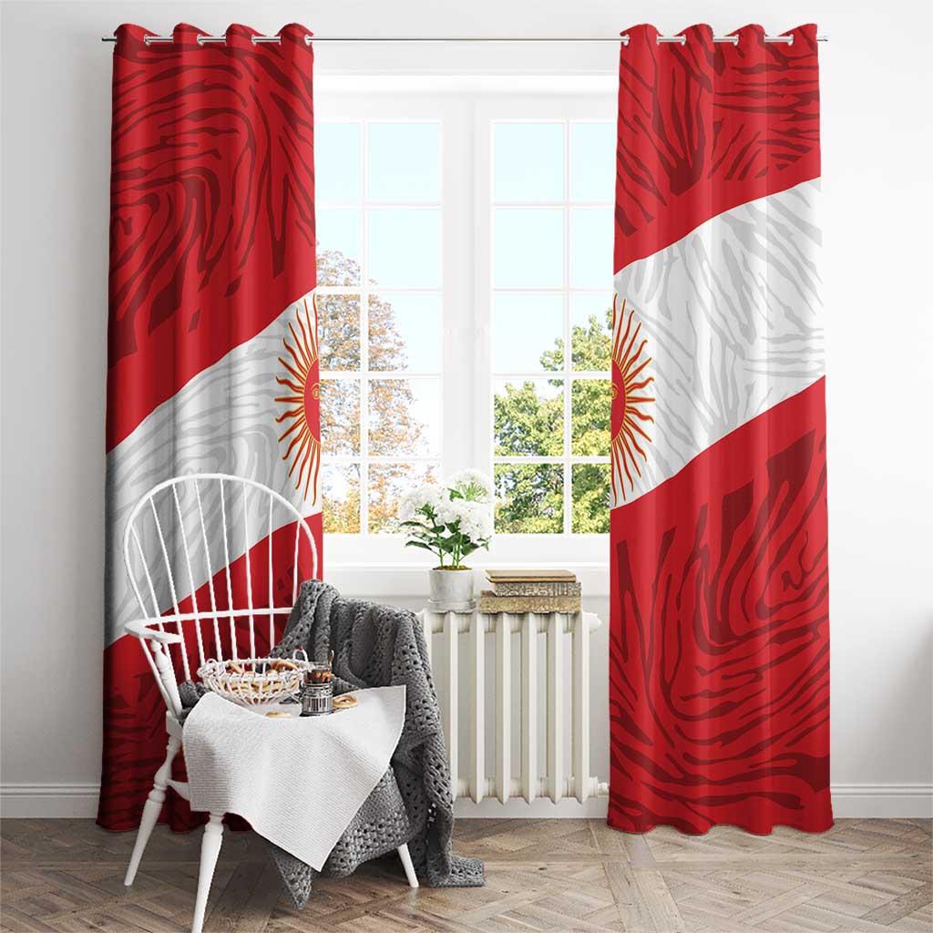 Peru Inti Window Curtain 1822 Flag Stylized