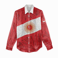 Personalized Peru Inti Women Casual Shirt 1822 Flag Stylized
