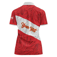 Personalized Peru Inti Women Polo Shirt 1822 Flag Stylized