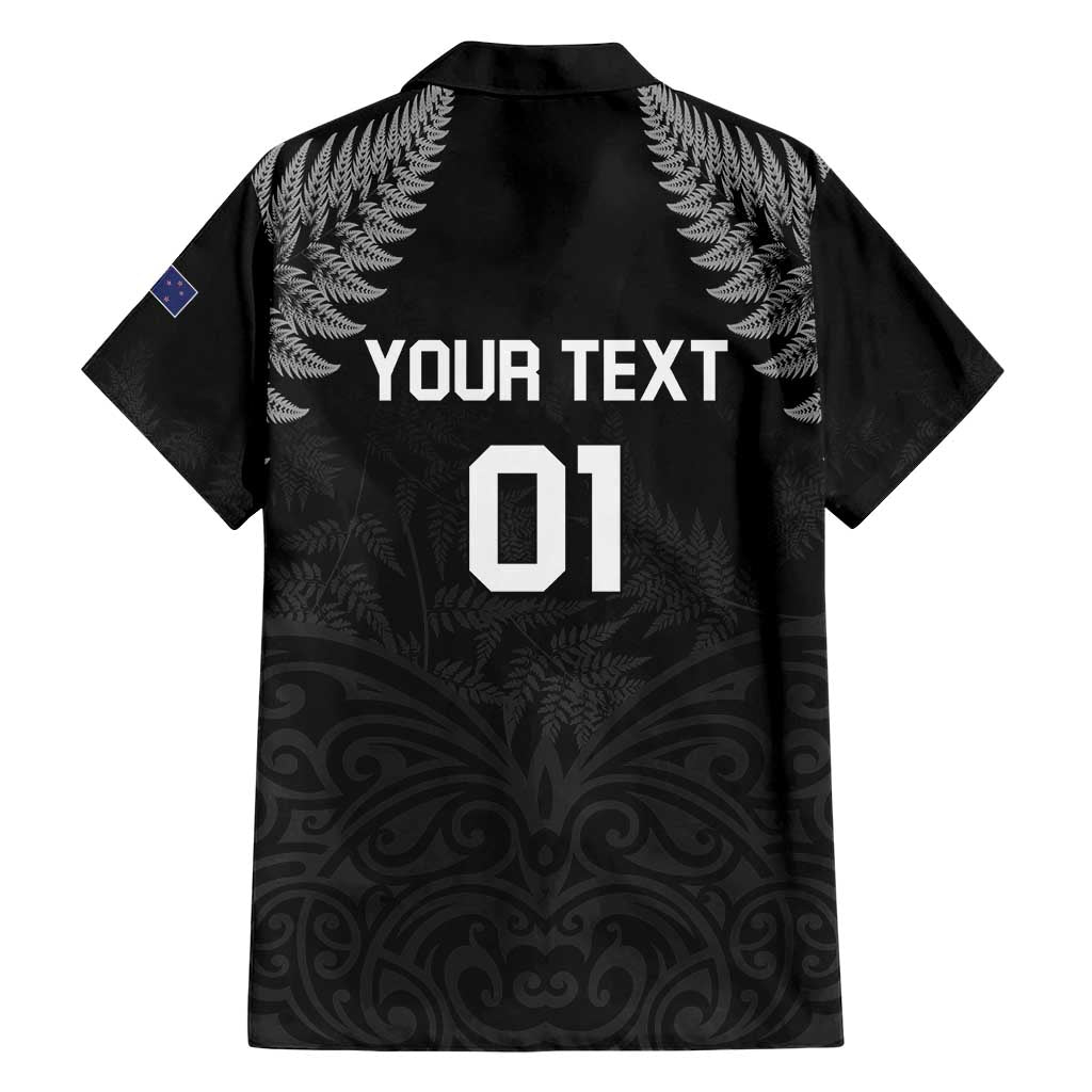 Custom New Zealand 2024 Rugby Family Matching Short Sleeve Bodycon Dress and Hawaiian Shirt Silver Fern Aotearoa Kiwi - Wonder Print Shop