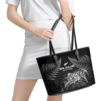New Zealand 2024 Rugby Leather Tote Bag Silver Fern Aotearoa Kiwi - Wonder Print Shop