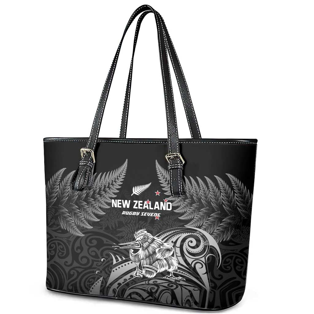 New Zealand 2024 Rugby Leather Tote Bag Silver Fern Aotearoa Kiwi - Wonder Print Shop