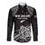 Custom New Zealand 2024 Rugby Long Sleeve Button Shirt Silver Fern Aotearoa Kiwi - Wonder Print Shop