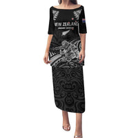 Custom New Zealand 2024 Rugby Puletasi Silver Fern Aotearoa Kiwi - Wonder Print Shop