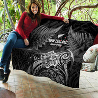 New Zealand 2024 Rugby Quilt Silver Fern Aotearoa Kiwi - Wonder Print Shop