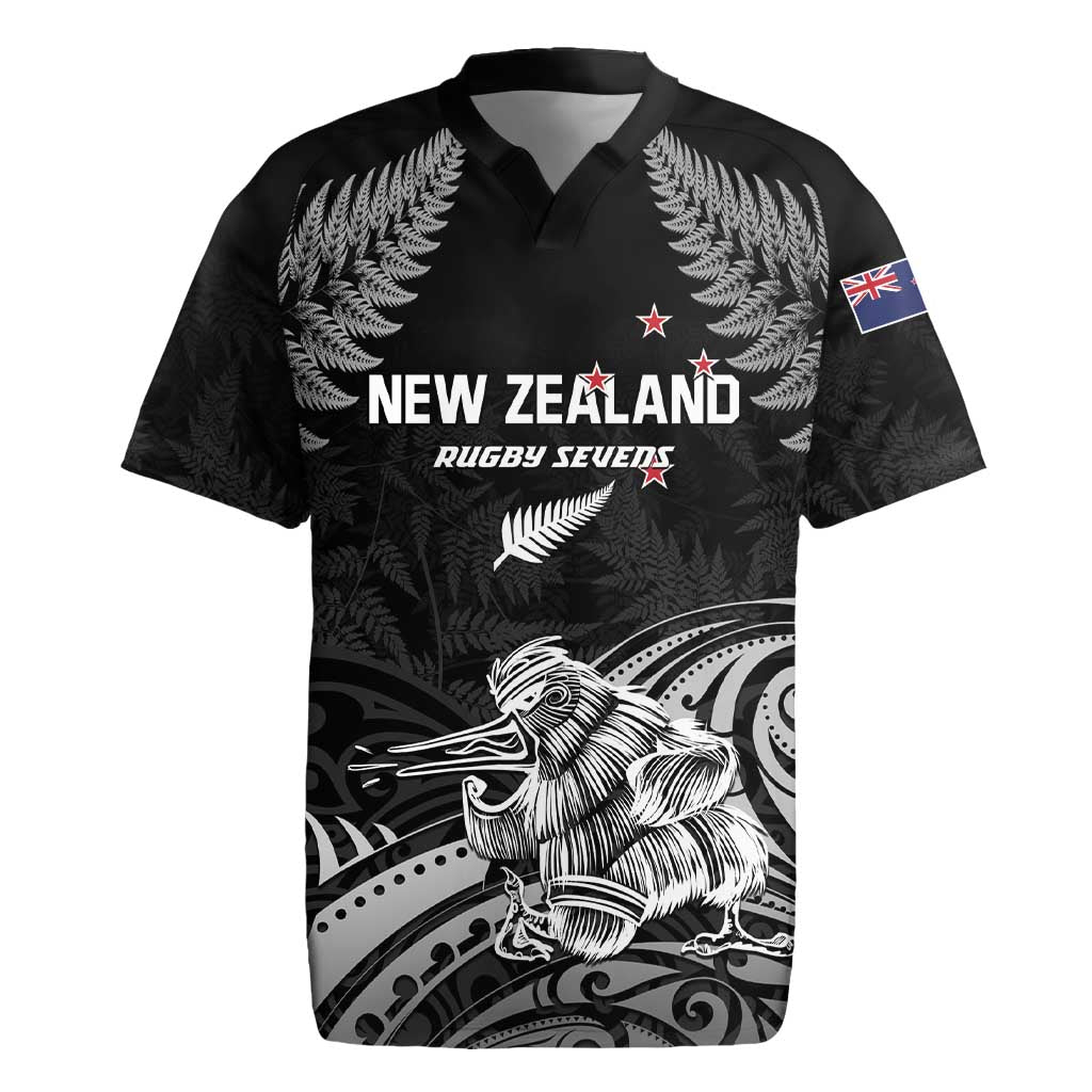 Custom New Zealand 2024 Rugby Rugby Jersey Silver Fern Aotearoa Kiwi - Wonder Print Shop
