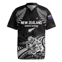 Custom New Zealand 2024 Rugby Rugby Jersey Silver Fern Aotearoa Kiwi - Wonder Print Shop