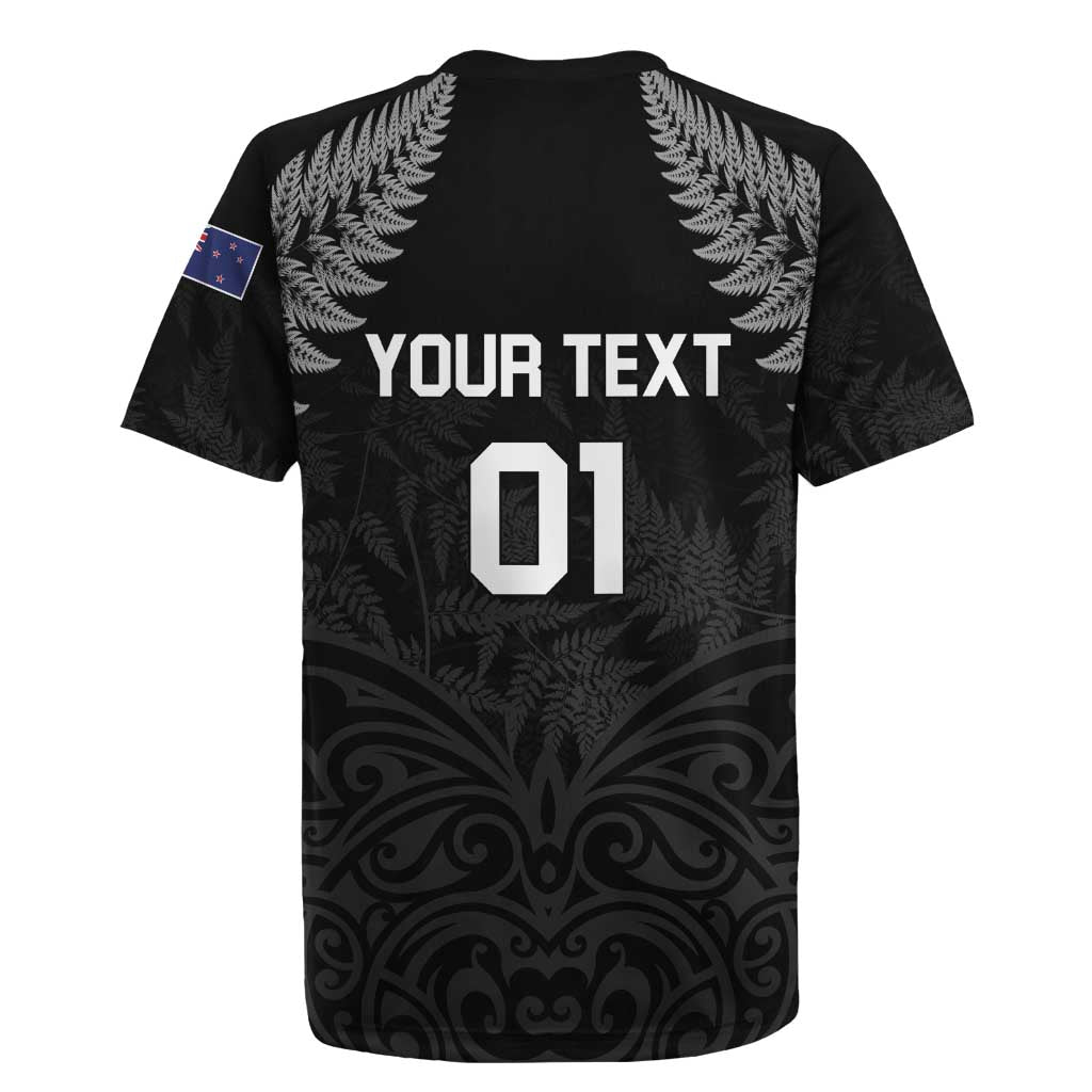 Custom New Zealand 2024 Rugby Rugby Jersey Silver Fern Aotearoa Kiwi - Wonder Print Shop