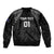 Custom New Zealand 2024 Rugby Sleeve Zip Bomber Jacket Silver Fern Aotearoa Kiwi - Wonder Print Shop
