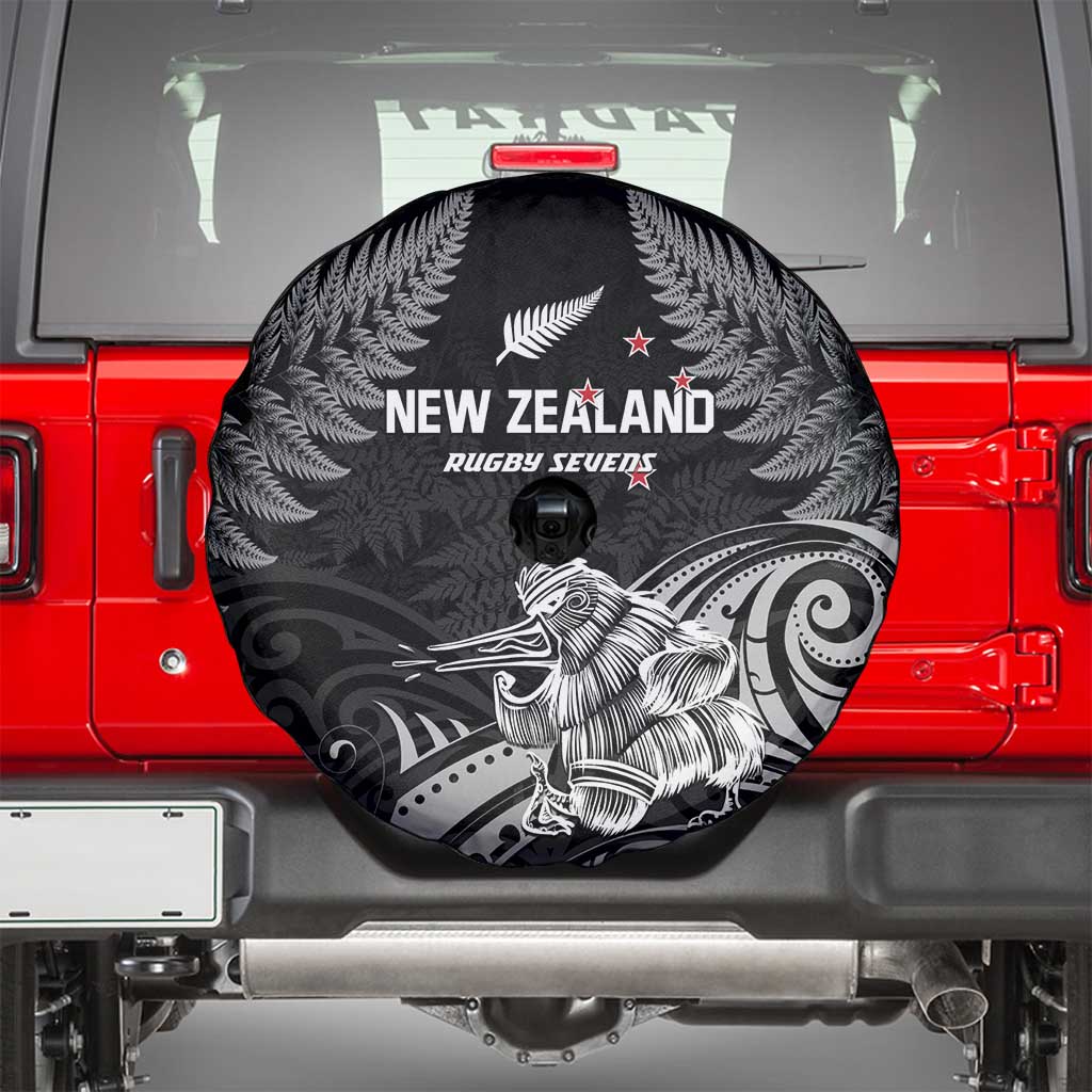 New Zealand 2024 Rugby Spare Tire Cover Silver Fern Aotearoa Kiwi - Wonder Print Shop